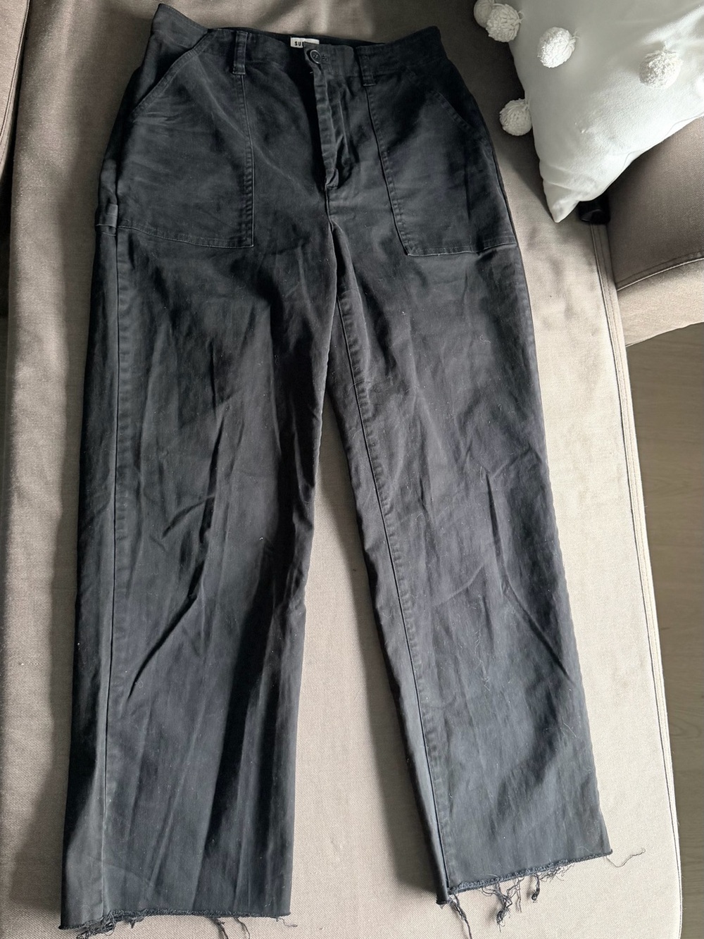 Sunday Best Black Straight Leg Pants